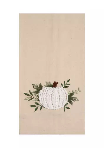 white pumpkin duo towel